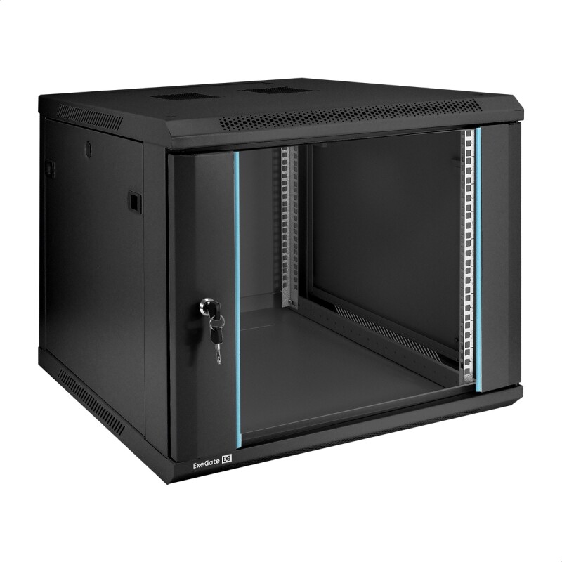 Шкаф телекоммуникационный ExeGate EC-WM-9U.600.G.BLACK EX298608RUS