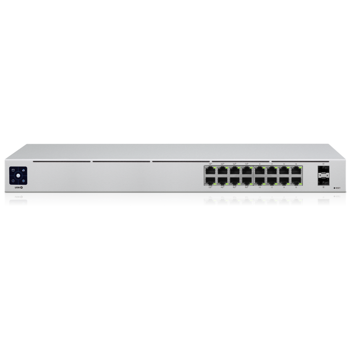 Гигабитный PoE-коммутатор 802.3at с SFP-портами Ubiquiti UniFi Switch 16 PoE