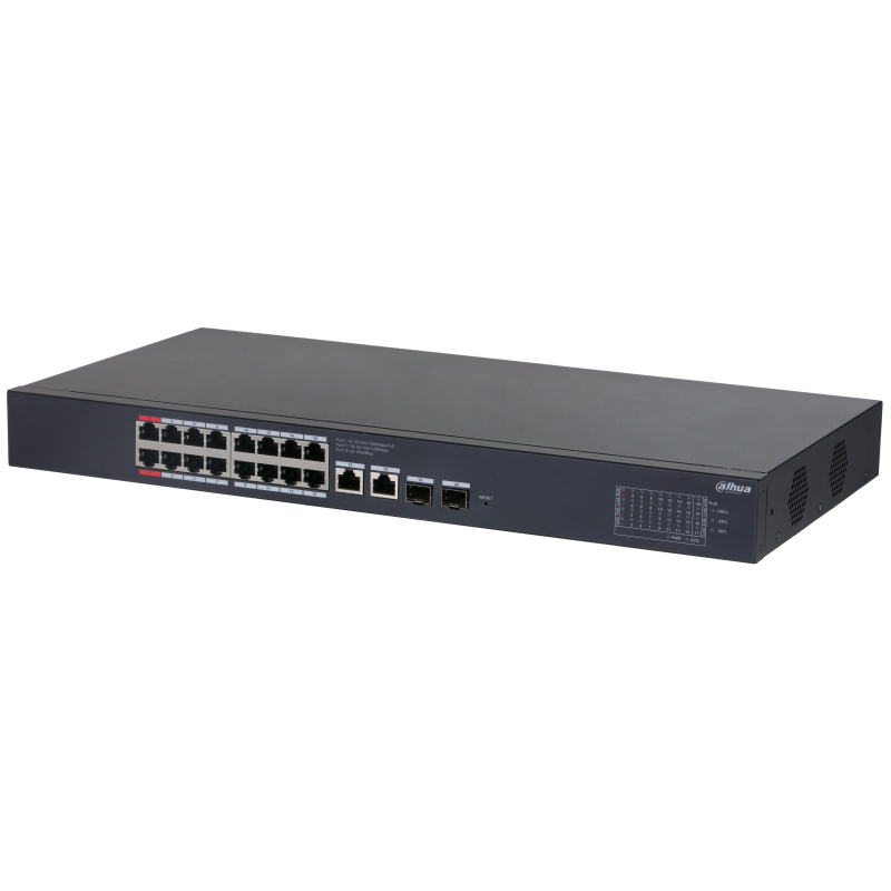 16-портовый гигабитный PoE коммутатор с функцией облачного управления Dahua DH-CS4220-16GT-240