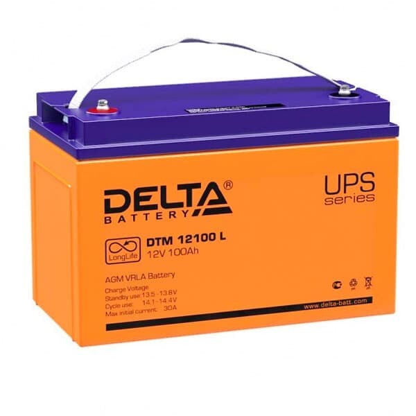 Аккумуляторная батарея Delta DTM 12100 L (12V / 100Ah)
