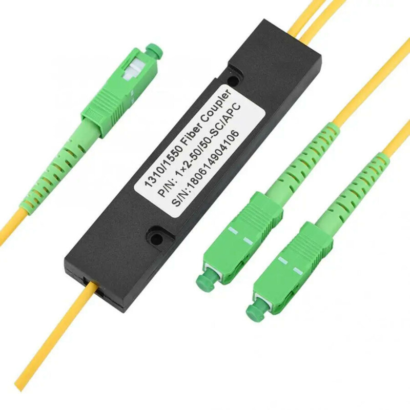 Оптический FBT разветвитель (сплитер) 1x2 30/70 1310/1550 SM 3 мм SC/APC