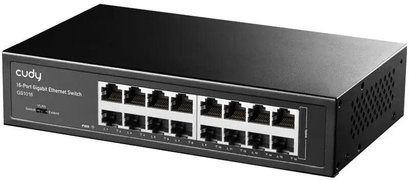 Коммутатор CUDY GS1016, неуправляемый 16 портов 10/100/1000BASE-T