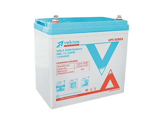 Аккумулятор Vektor HRL 12-200W (12V / 60Ah)