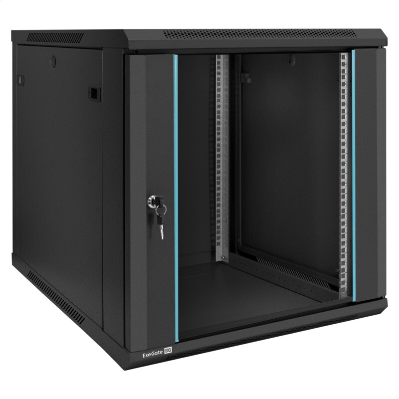 Шкаф телекоммуникационный ExeGate EC-WM-12U.600.G.BLACK