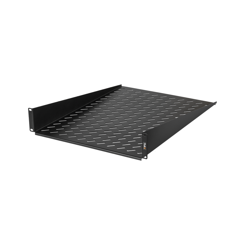 Полка фронтальная NIKOMAX, 19", 2U, глубиной 600мм, крепеж в комплекте, черная