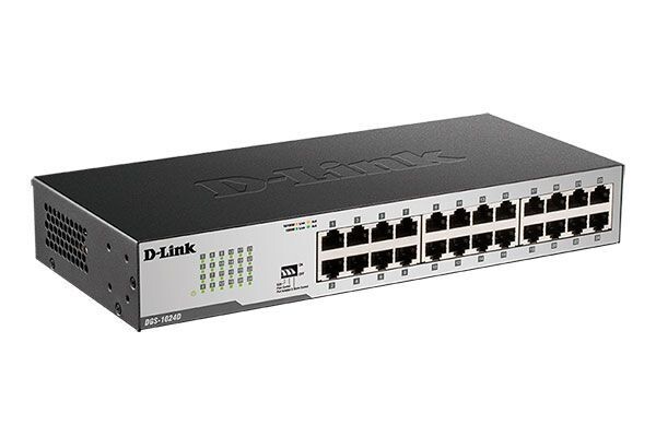 Неуправляемый коммутатор с 24 портами 10/100/1000Base-T D-LINK DL-DGS-1024D/J1A