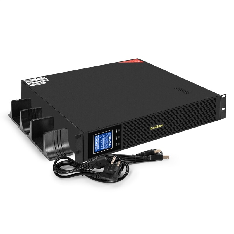 ИБП Pure Sine Wave ExeGate SinePower UHB-3000.LCD.AVR.8C13.RJ.USB.BC.2U