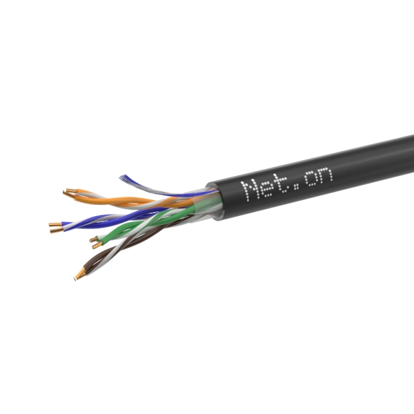 Кабель Net.on UTP 5e 4x2хAWG24 CCA PE Out. 305м 01-0301