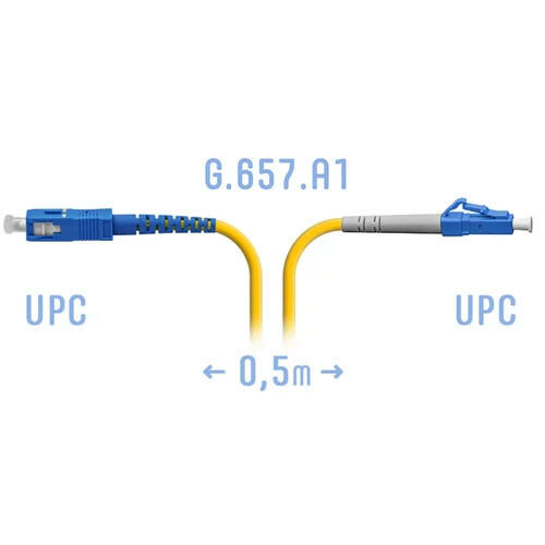 Патчкорд оптический LC/UPC-SC/UPC SM G.657.A1 0,5 метра SNR-PC-LC/UPC-SC/UPC-A-0.5m