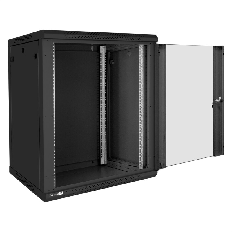 Шкаф телекоммуникационный ExeGate EC-WM-15U.600.G.BlACK EX300266RUS